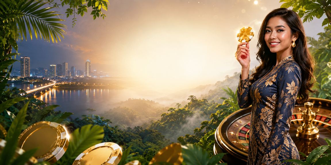 Suasana permainan roulette kasino langsung di 153 Johor